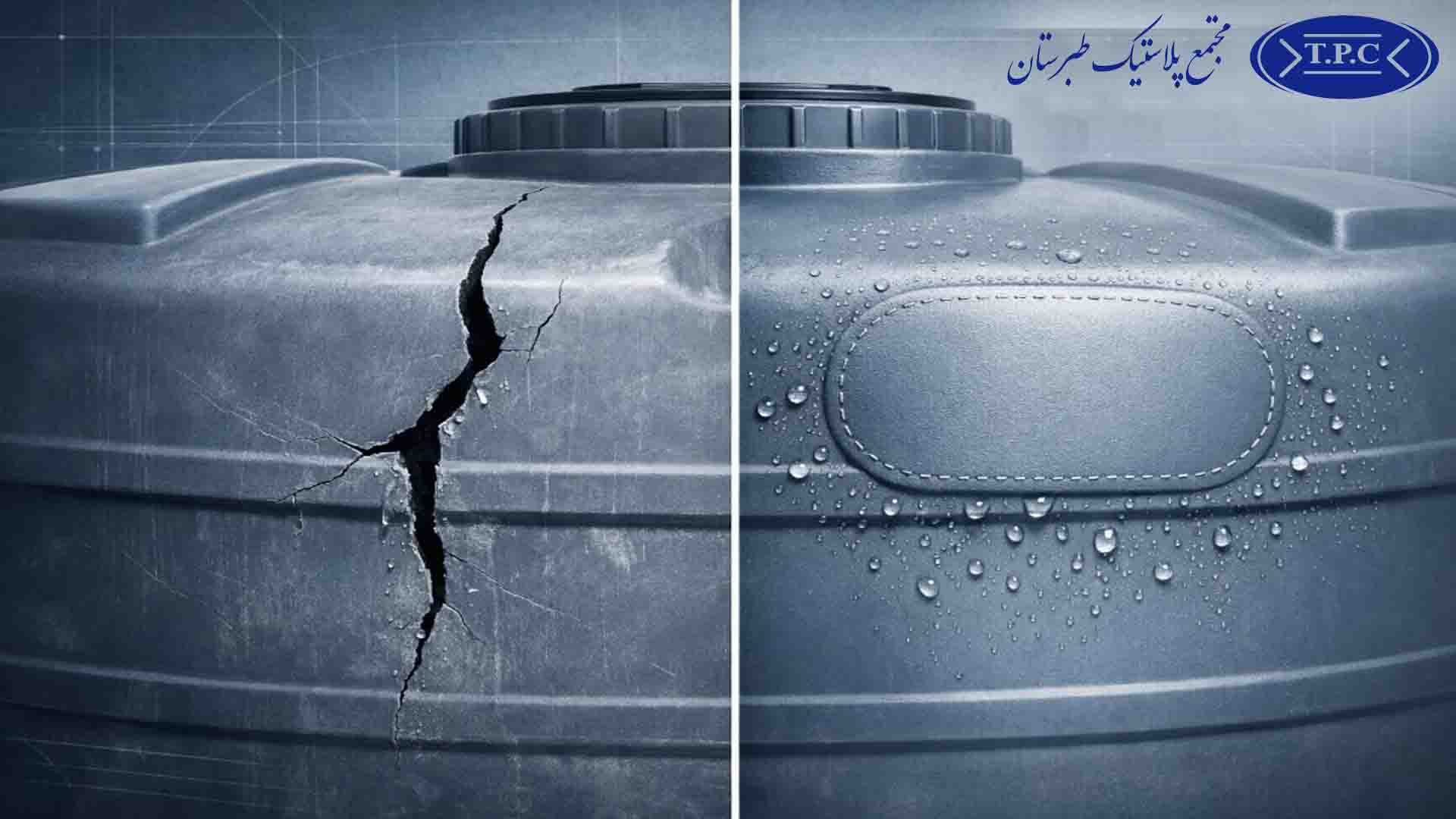 پاره شدن مخزن آب
